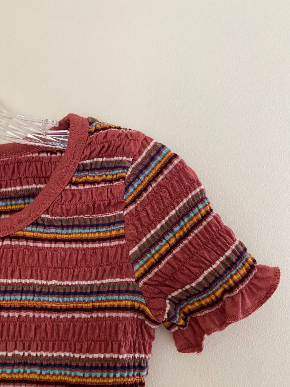 Stretchy Striped Crop Top
